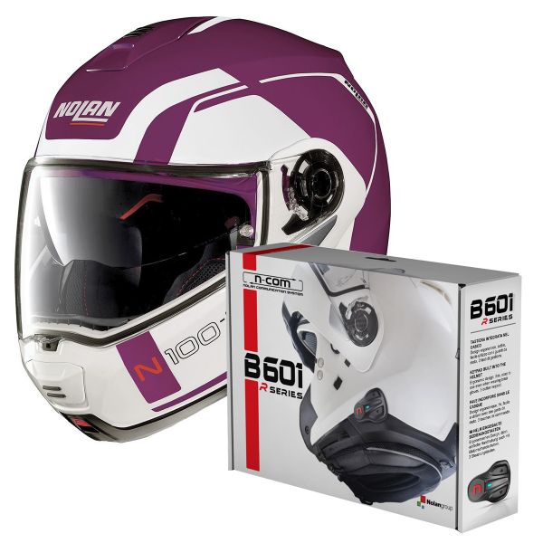 Modulare Apribile Nolan N100 5 Consistency N-Com Fuchsia Kiss 25