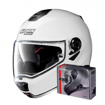 Modulare Apribile Nolan N100 5 Special N-Com Pure White 15