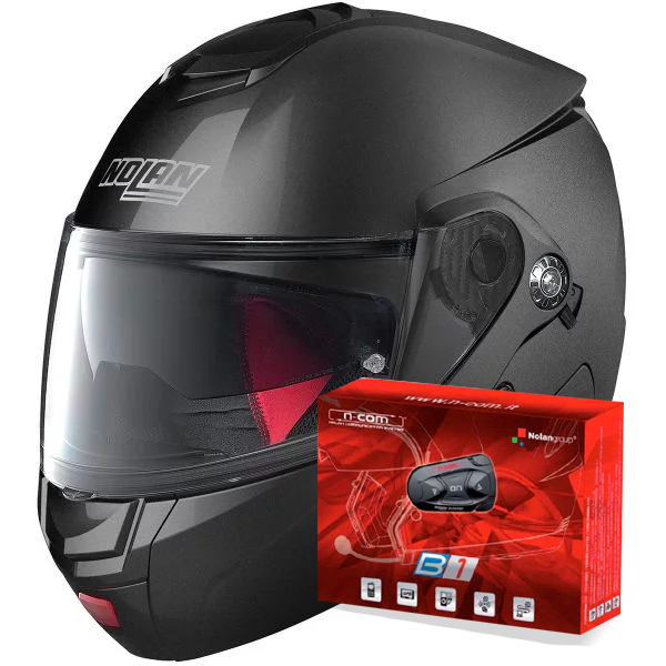 Modulare Apribile Nolan N90 2 Classic N-Com Lava Grey 4