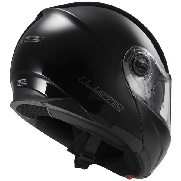 LS2 Strobe Black FF325 + Kit Bluetooth Sena SMH5