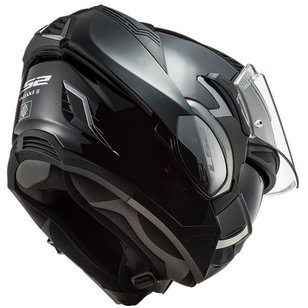 LS2 Valiant II Black FF900 + Kit Bluetooth 5S Solo