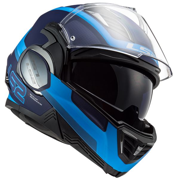 LS2 Valiant II Orbit Matt Blue FF900 + Kit Bluetooth SMH5 Solo