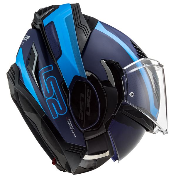 LS2 Valiant II Orbit Matt Blue FF900 + Kit Bluetooth SMH5 Solo