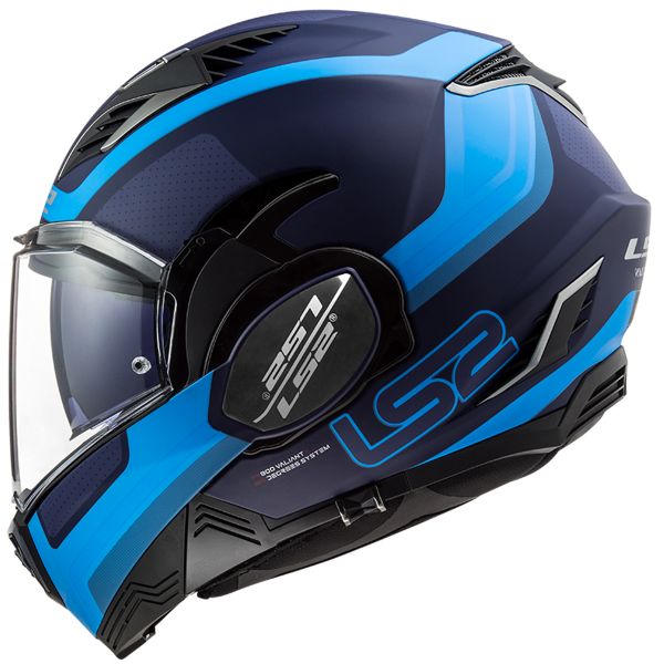 LS2 Valiant II Orbit Matt Blue FF900 + Kit Bluetooth SMH5 Solo