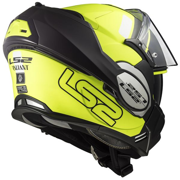 LS2 Valiant Prox Matt H-V Yellow Black FF399 + Linkin Ride Pal III