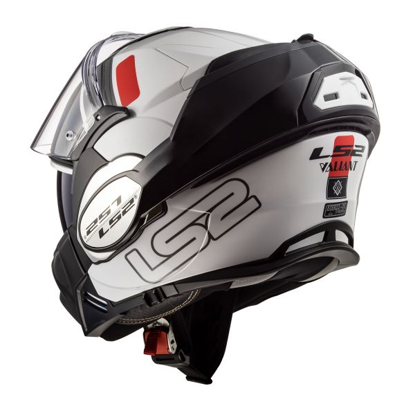 LS2 Valiant Prox White Red FF399 + Linkin Ride Pal III