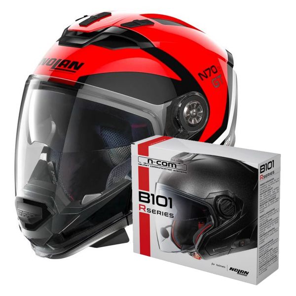 Modulare Crossover Nolan N70 2 GT Glaring N-Com 47 + Kit Bluetooth B101R