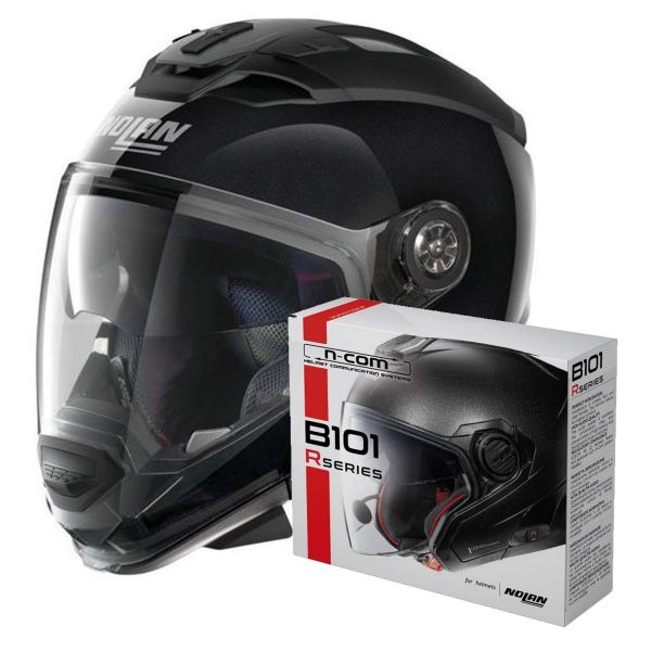 Modulare Crossover Nolan N70 2 GT Special N-Com Metal Black 12 + Kit Bluetooth B101R