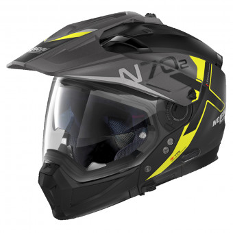 Nolan N70 2 X Bungee N-Com Flat Black Yellow 36