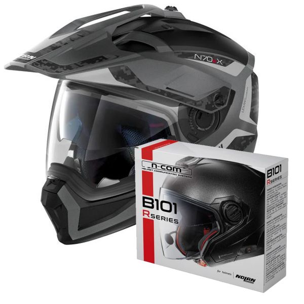 Modulare Crossover Nolan N70 2 X Torpedo N-Com 41 + Kit Bluetooth B101R