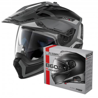 Modulare Crossover Nolan N70 2 X Torpedo N-Com 41 + Kit Bluetooth B602R