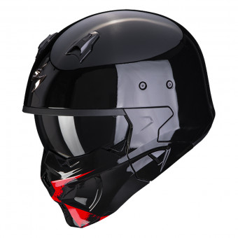 Casco Moto Scorpion Covert-X Tatoo Black Matt Silver in Stock