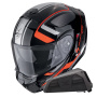 Casque Modulare Crossover Scorpion Exo 930 Evo Ardens Metal Black Red + kit Exo-Com Link-1 Bluetooth