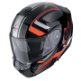 Casque Modulare Crossover Scorpion Exo 930 Evo Ardens Metallo Nero Rosso