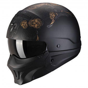 Modulare Crossover Scorpion Exo Combat Evo Kalavera Black Matt Gold