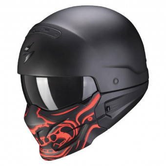 Modulare Crossover Scorpion EXO COMBAT Samurai Matt Black Red