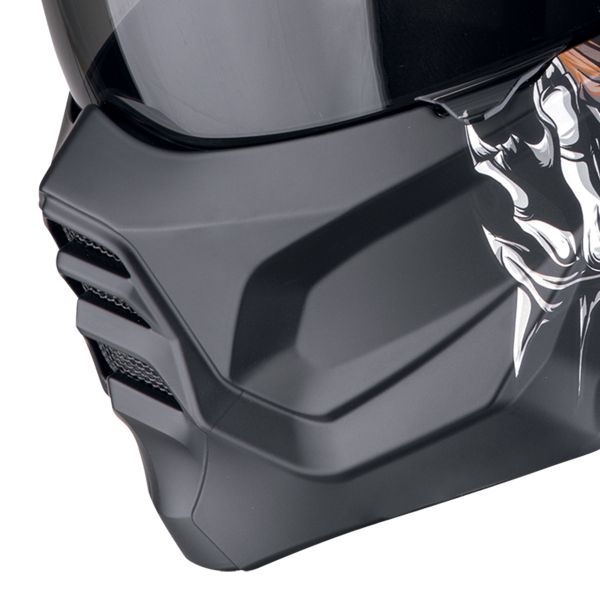 Scorpion Exo Combat II Genesis Nero opaco Oro bianco