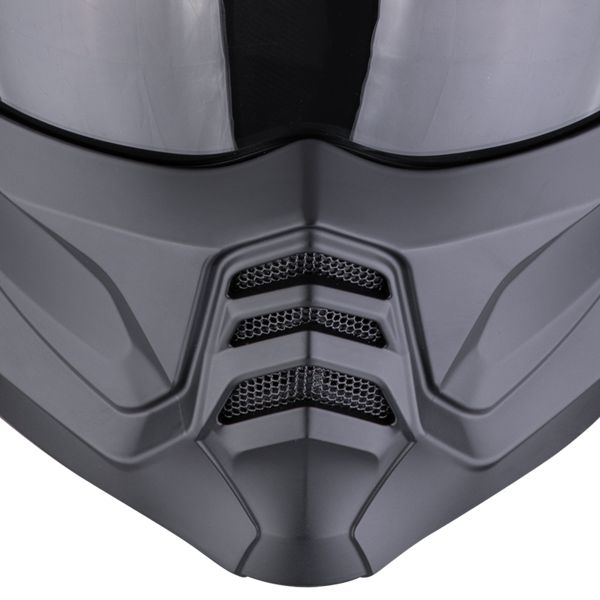 Scorpion Exo Combat II Genesis Nero opaco Oro bianco