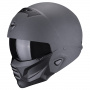 Casque Modulare Crossover Scorpion Exo Combat II Graphite Dark Grey