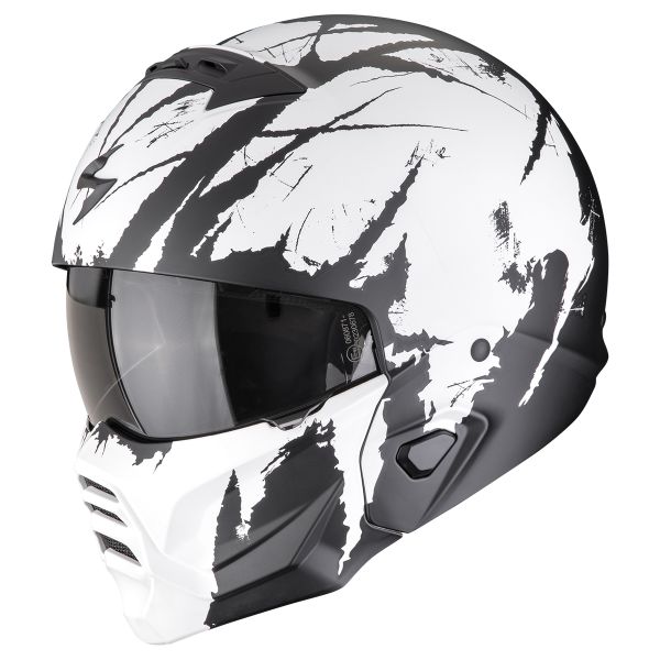 Modulare Crossover Scorpion Exo Combat II Marauder Matt Black White Modulare Crossover Scorpion Exo Combat II Marauder Matt Black White