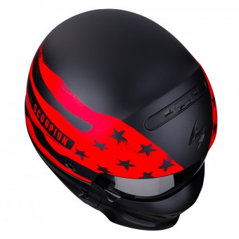 Scorpion Exo Combat Rookie Nero Opaco Rosso