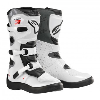Stivali Cross Alpinestars Tech 3S Bambini Nero Bianco Stivali Cross Alpinestars Tech 3S Bambini Nero Bianco