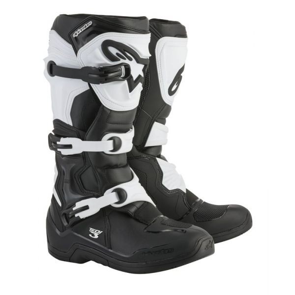 Stivali Cross Alpinestars Tech 3 Nero Bianco Stivali Cross Alpinestars Tech 3 Nero Bianco