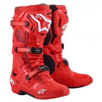 Stivali Cross Alpinestars Tech 10 Rosso Stivali Cross Alpinestars Tech 10 Rosso
