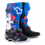 Stivali Cross Alpinestars Tech 10 Supervented Nero Smalto Blu Viola Bianco