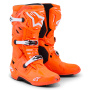 Stivali Cross Alpinestars Tech 10 Supervented Orange Fluo Black White