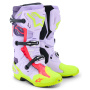 Stivali Cross Alpinestars Tech 10 Supervented Purple Yellow Fluo Diva Pink