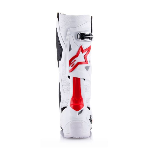 Alpinestars Tech 10 Supervented Bianco Rosso brillante
