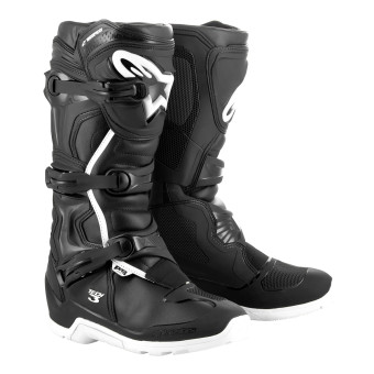 Stivali Cross Alpinestars Tech 3 Enduro impermeabile nero bianco Stivali Cross Alpinestars Tech 3 Enduro impermeabile nero bianco
