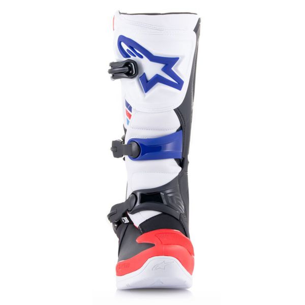 Alpinestars Tech 3 Bianco Rosso brillante Blu scuro