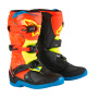 Stivali Cross Alpinestars Tech 3S Giovent Arancione Fluo Smalto Blu Giallo Fluo
