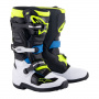 Stivali Cross Alpinestars TECH 7 S Black Enamel Blue Yellow Fluo Bambino