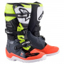 Stivali Cross Alpinestars TECH 7 S Grigio Scuro Rosso Giallo Fluo Bambino