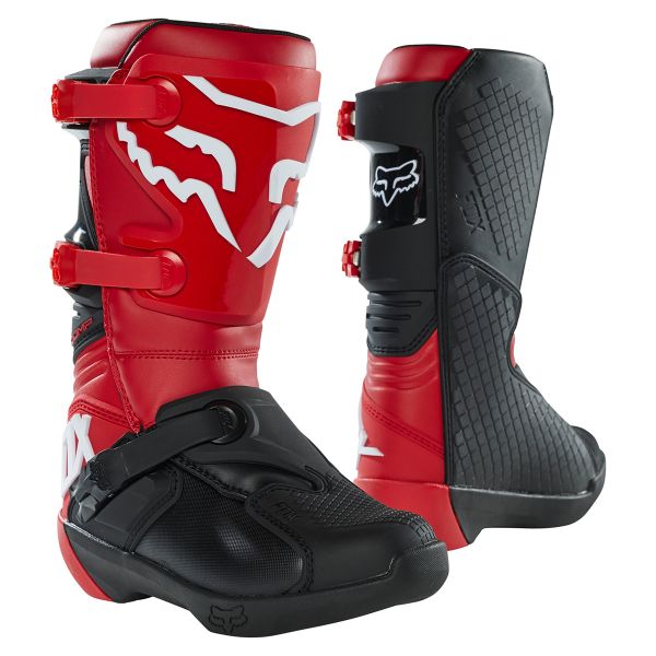 Stivali Cross FOX Comp Boot Buckle Flame Red Bambino