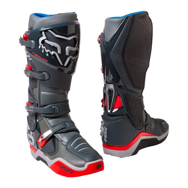 Stivali Cross FOX Instinct Boot Grey Red