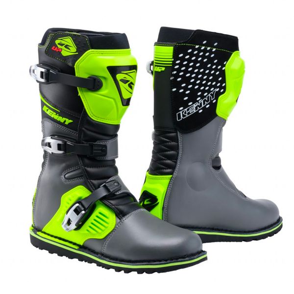 Stivali Cross Kenny Trial Up Black Grey Neon Yellow Boots