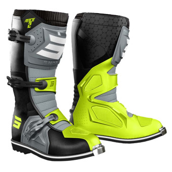 Stivali Cross SHOT Gara 2 Nero Grigio Giallo Neon