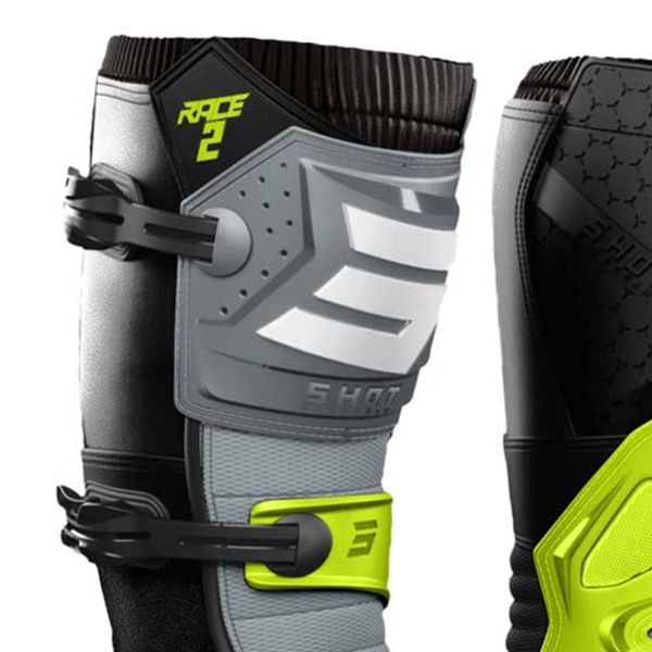 SHOT Gara 2 Nero Grigio Giallo Neon