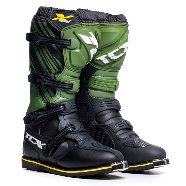 Stivali Cross TCX X-Blast Black Green Yellow