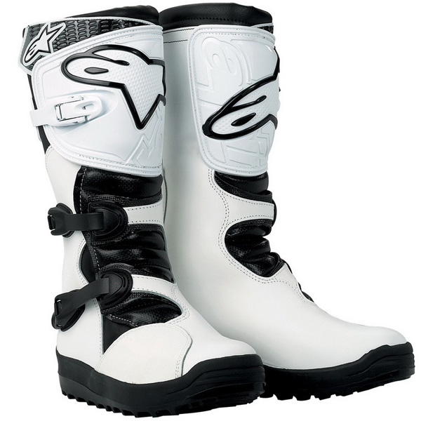 Stivali Cross Alpinestars No Stop Trial Bianco