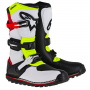 Stivali Cross Alpinestars Tech-T Rosso Giallo Fluo