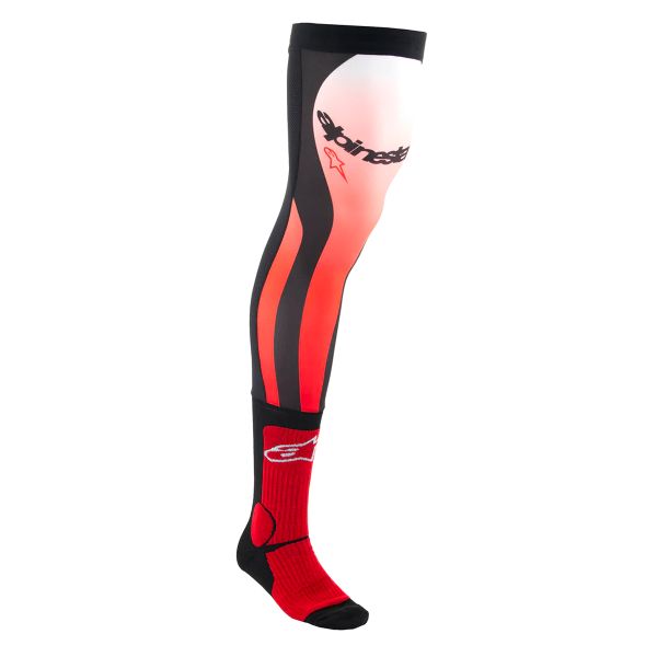 Calzini Cross Alpinestars Calze per ginocchiere rosso brillante bianco Calzini Cross Alpinestars Calze per ginocchiere rosso brillante bianco