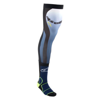 Calzini Cross Alpinestars Knee Brace Socks Night Navy Yellow Fluo Calzini Cross Alpinestars Knee Brace Socks Night Navy Yellow Fluo