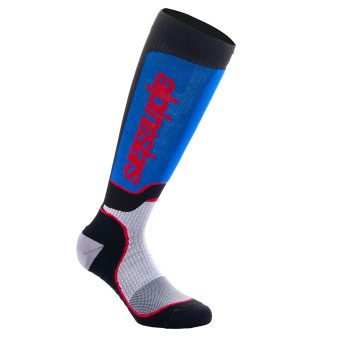 Calzini Cross Alpinestars Calzini MX Plus Nero Bianco Blu Reale Calzini Cross Alpinestars Calzini MX Plus Nero Bianco Blu Reale