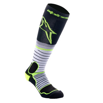 Calzini Cross Alpinestars Calzini MX Pro Nero Grigio Giallo Fluo Calzini Cross Alpinestars Calzini MX Pro Nero Grigio Giallo Fluo