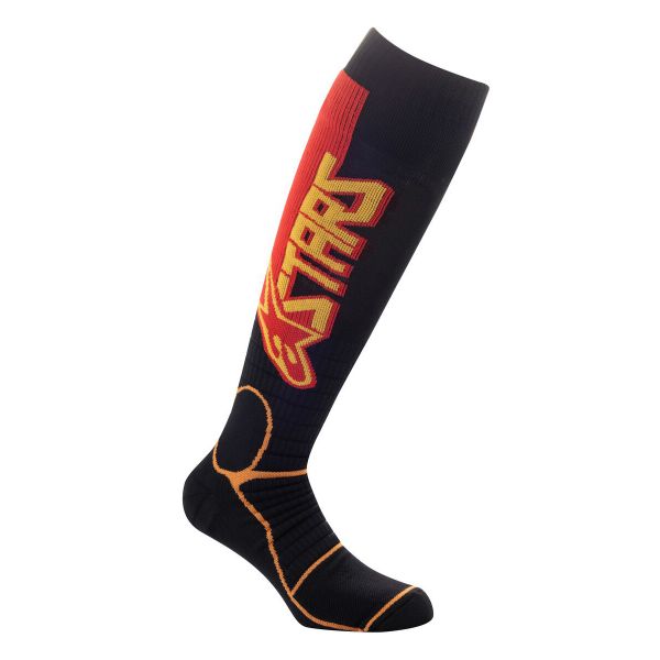 Calzini Cross Alpinestars Mx Pro Socks Black Yellow Tangerine
